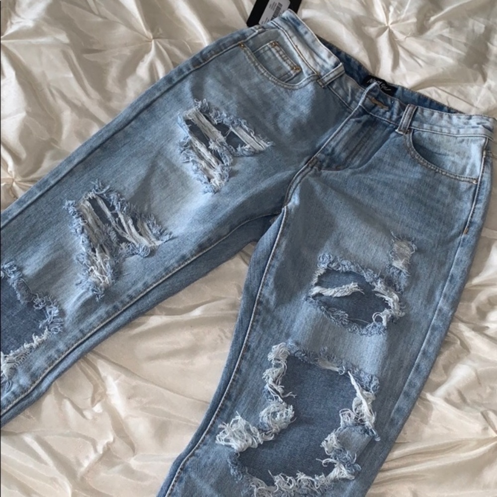 Distressed Mom Jeans
